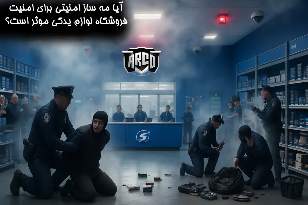 مه ساز امنیتی برای امنیت فروشگاه لوازم یدکی — نقش و روش اجرا