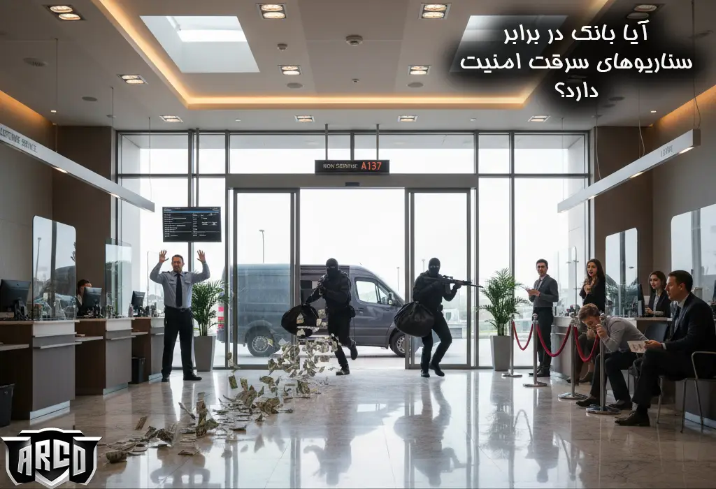 امنیت بانک در برابر سناریوهای سرقت