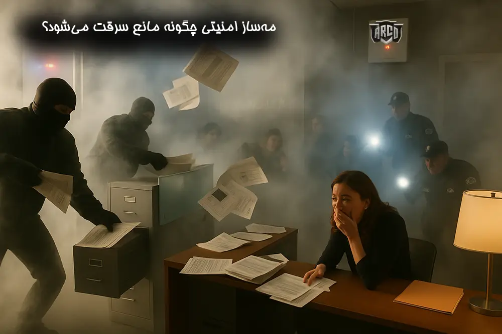 مه‌ساز امنیتی چگونه مانع سرقت دفاتر بیمه می‌شود؟