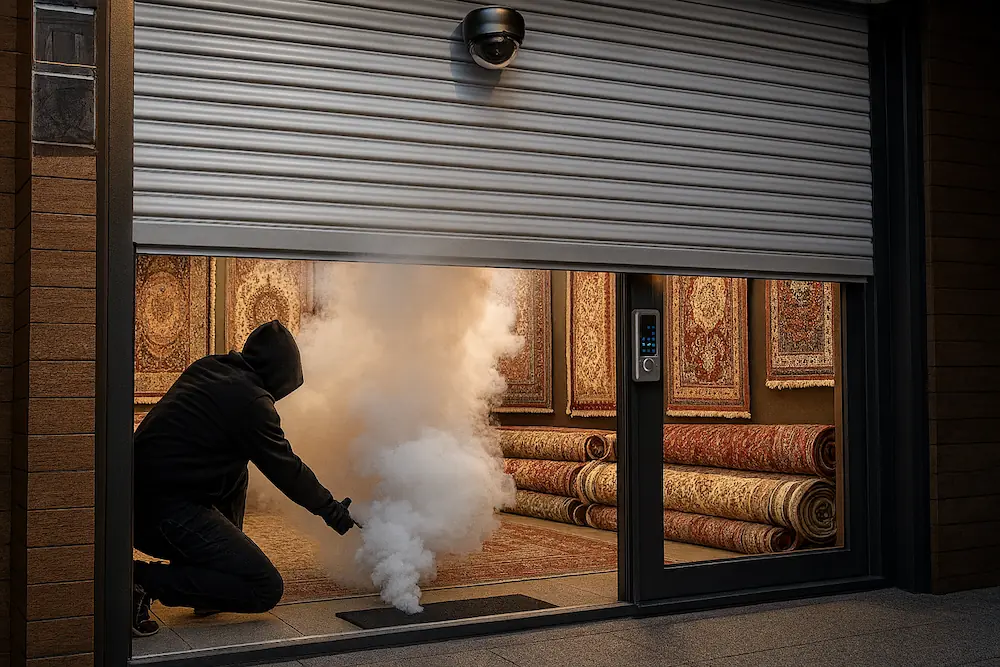 امنیت فرش فروشی با دودزابرقی