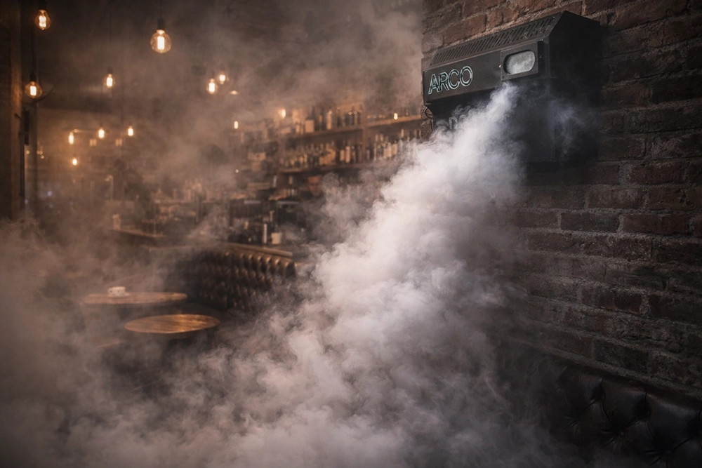 امنیت کافه ها با مه ساز| محافظت فوری و هوشمند امنیت کافه ها با مه ساز امنیتی آرکوتک